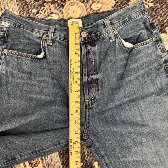 Citizens Of Humanity Annina Trouser Medium Wash High Rise Denim Jeans Size 30 - Picture 14 of 16